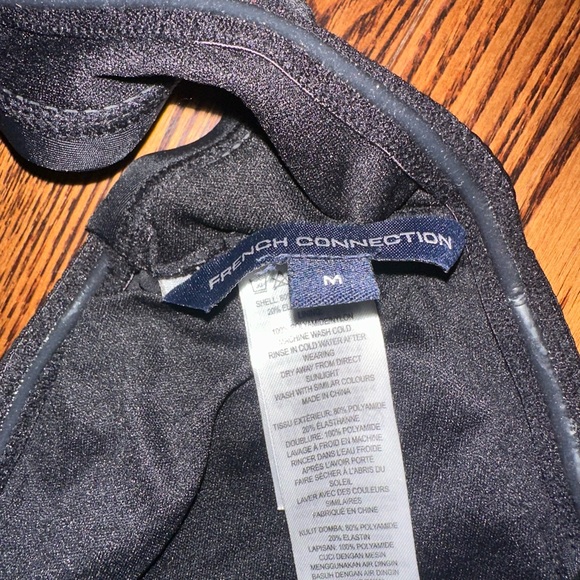 French Connection Black Ruffle Bikini Top - Picture 3 of 4